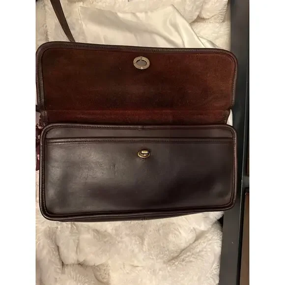 Vintage Coach City Willis Rare Mahogany Bag Restored - Picture 9 of 10